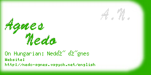 agnes nedo business card